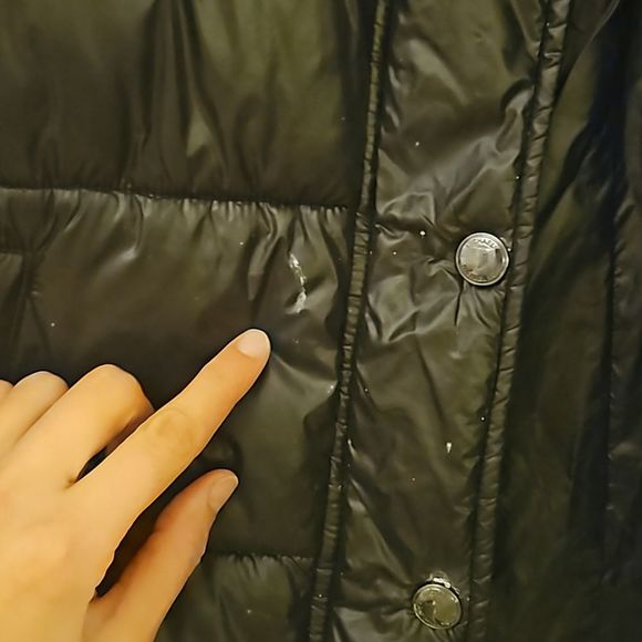 Michael MK small Faux Shearling Trim Puffer Jacket Vegan materials - Picture 9 of 11